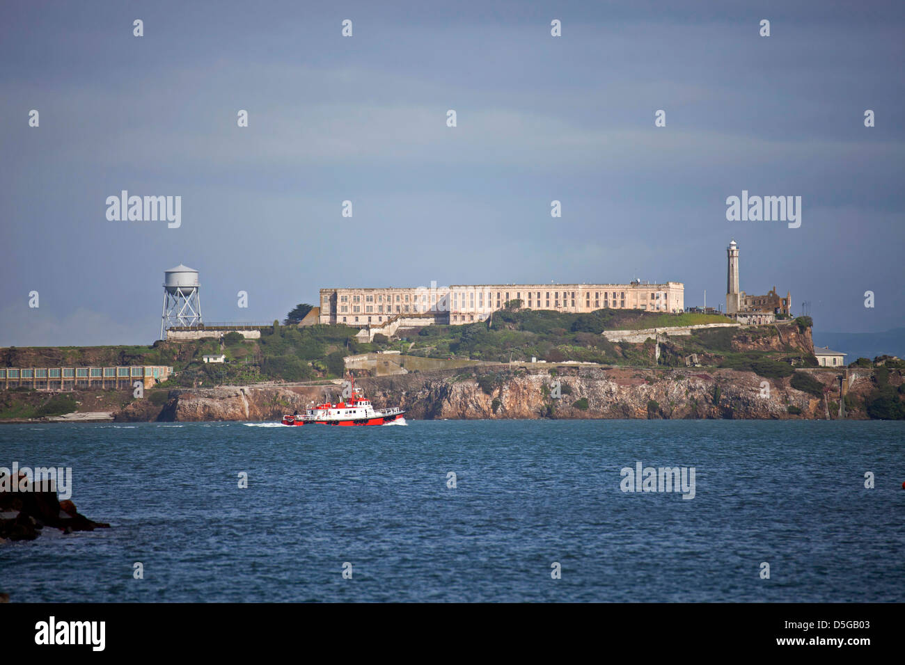 L'île d'Alcatraz, San Francisco, Californie, États-Unis d'Amérique, USA Banque D'Images