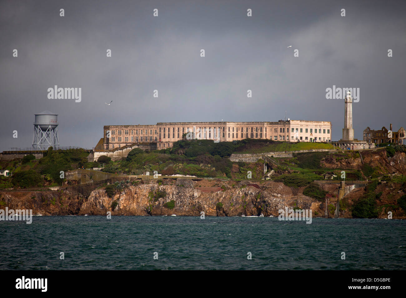 L'île d'Alcatraz, San Francisco, Californie, États-Unis d'Amérique, USA Banque D'Images