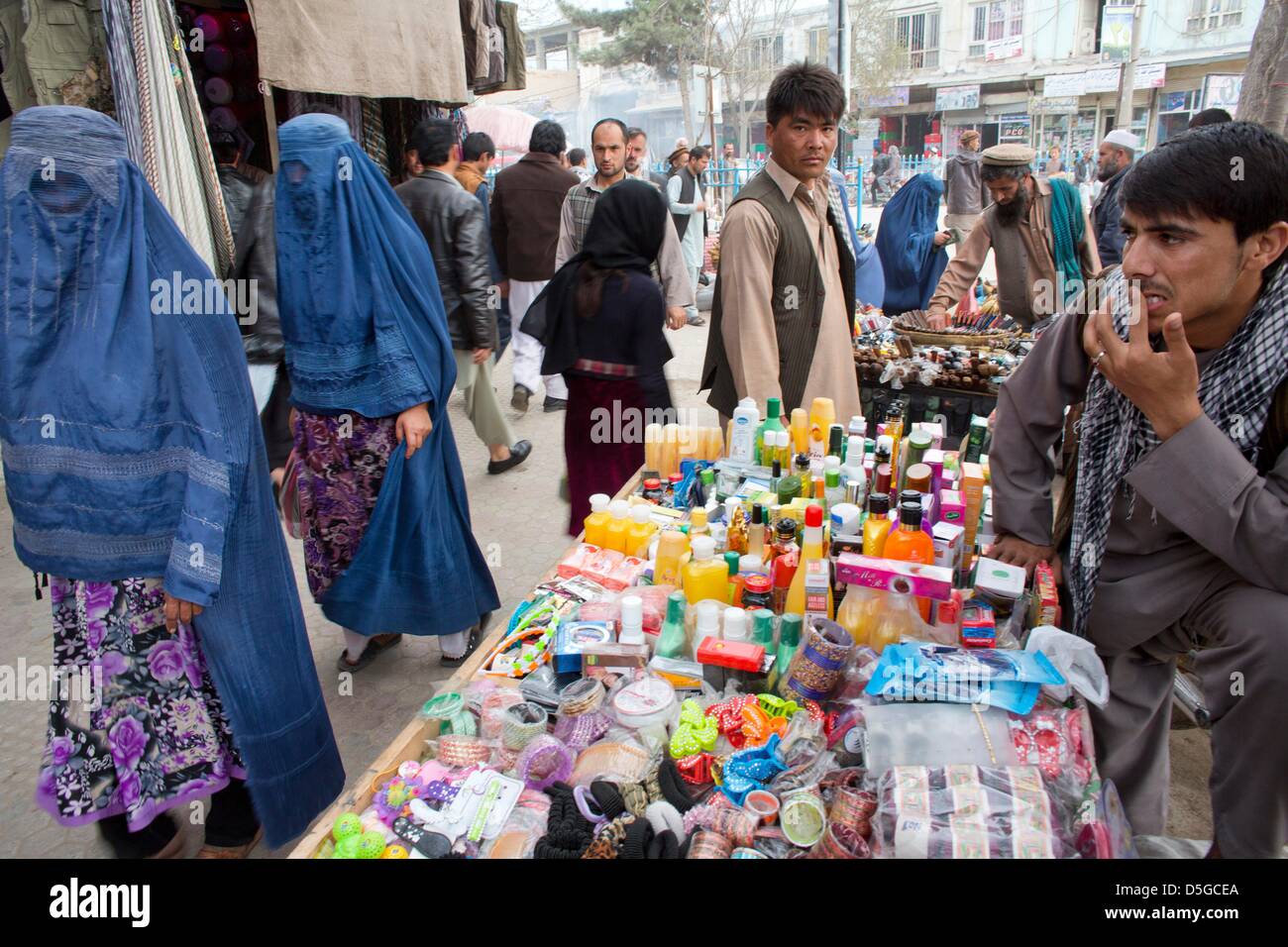 Marché de downtown Kunduz, Afghanistan Banque D'Images