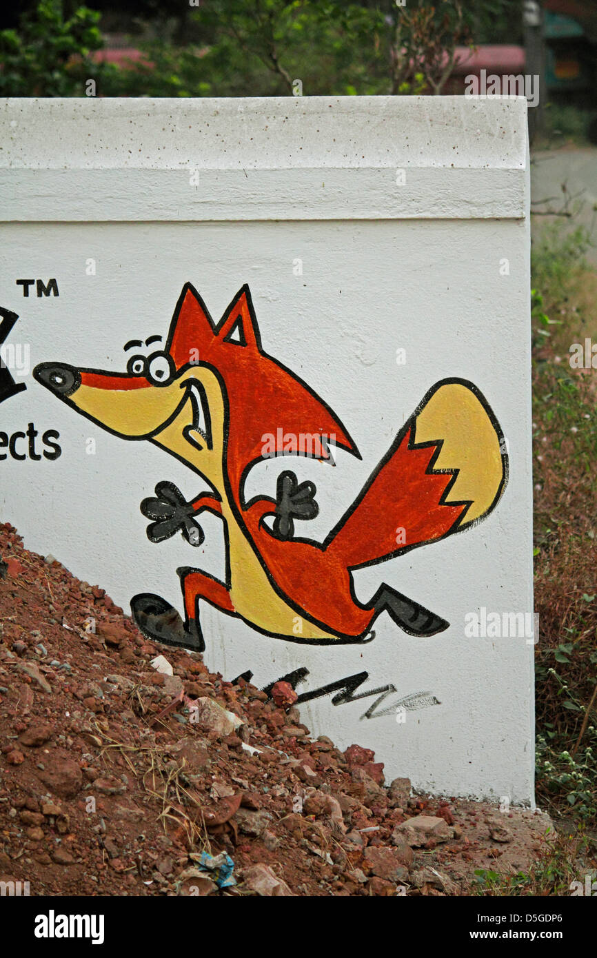 Illustration de la Fox Banque D'Images