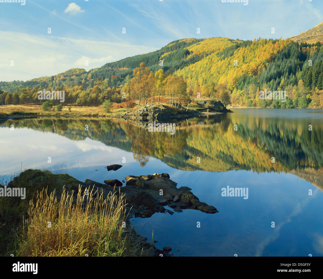 Loch Tummel ; Perth and Kinross, en Écosse ; GO Banque D'Images