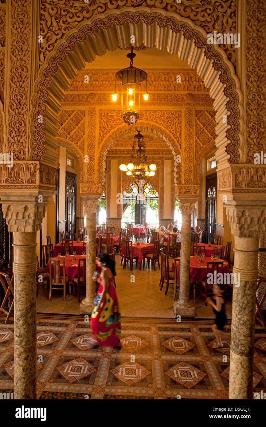 Le Palacio de Valle mauresque ou Valle's Palace à Punta Gorda, Bahía de Cienfuegos, Cienfuegos, Cuba, Caraïbes Banque D'Images