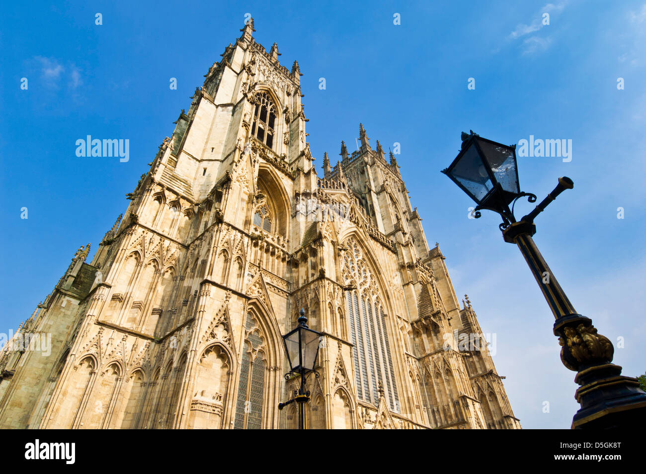 York Minster, la cathédrale gothique, la ville de York, Yorkshire, England, UK, FR, EU, Europe Banque D'Images