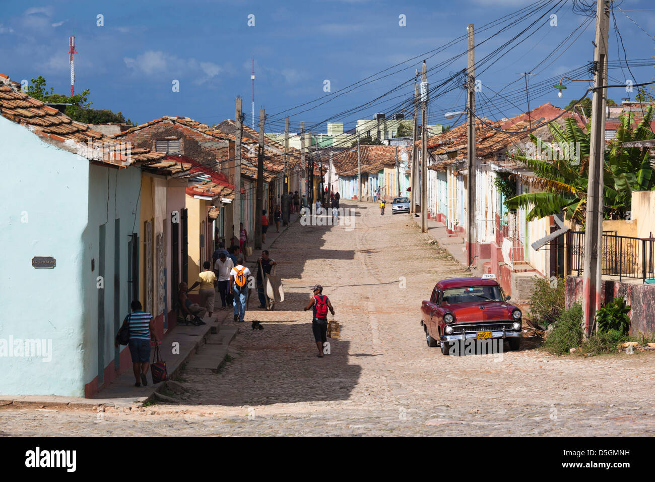 La province de Sancti Spiritus, Cuba, Trinidad, Street View Banque D'Images