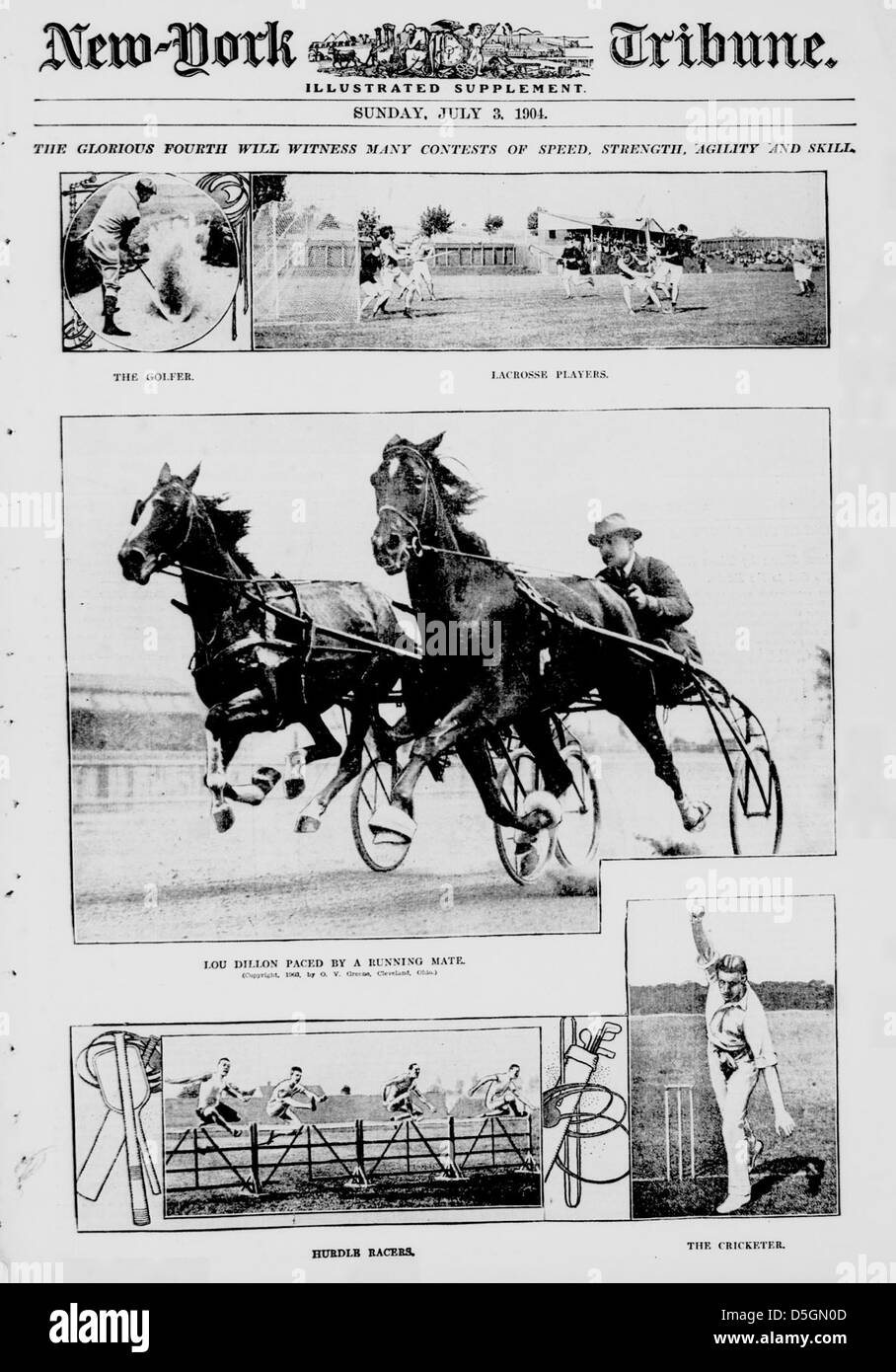 La glorieuse quatrième sera le témoin de nombreux concours de vitesse, de force, d'agilité et de compétences (LOC) Banque D'Images