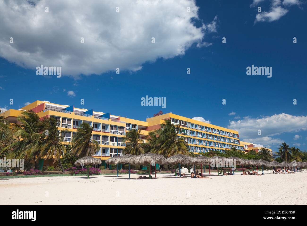 La province de Sancti Spiritus, Cuba, Trinidad, Playa Ancon plage, l'Hôtel Club Amigo Ancon Banque D'Images