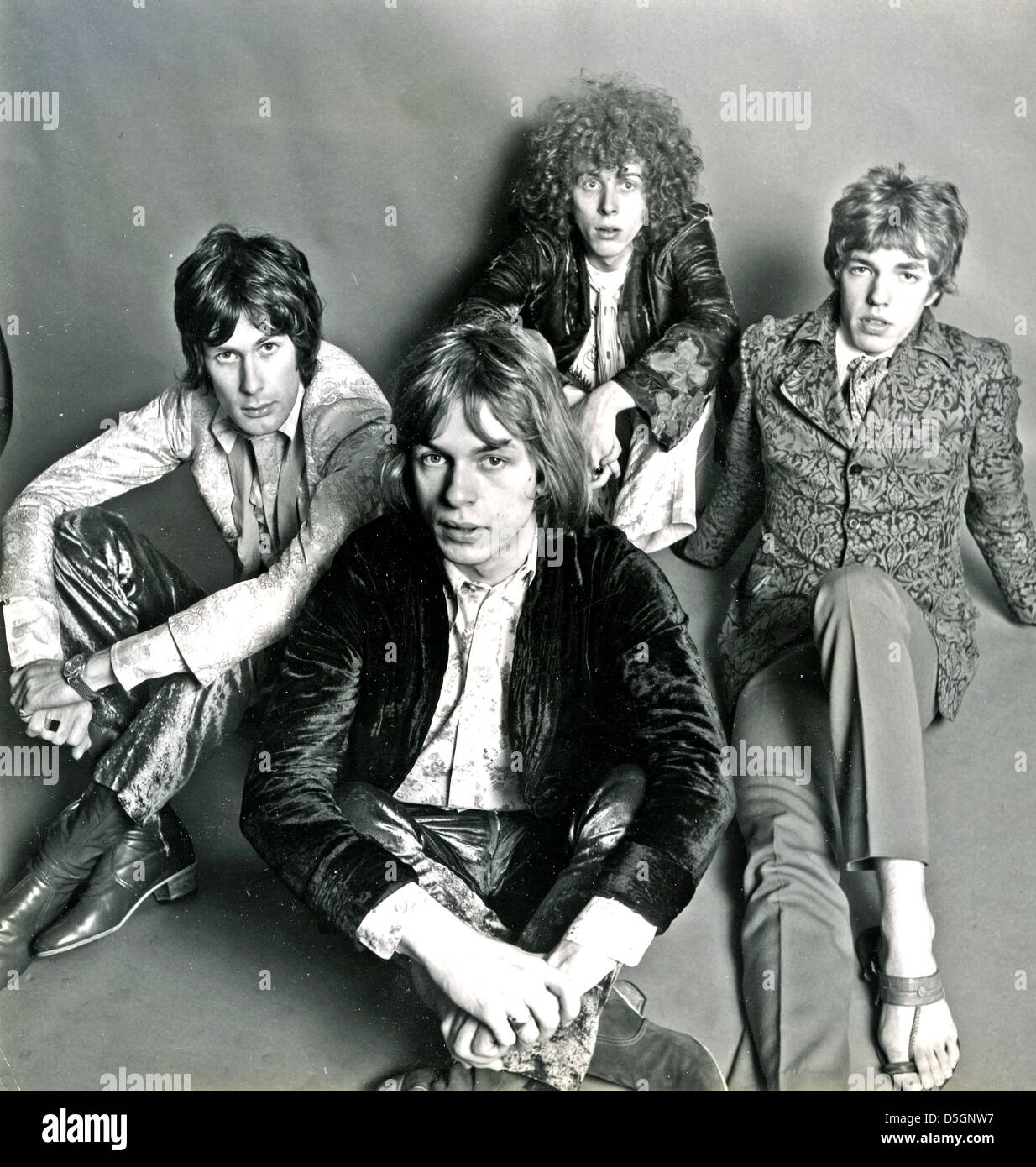 Groupe pop britannique demain le 28 juillet 1967 à partir de la gauche : Keith West, Steve Howe, John Alder, John Wood. Photo Tony Gale Banque D'Images