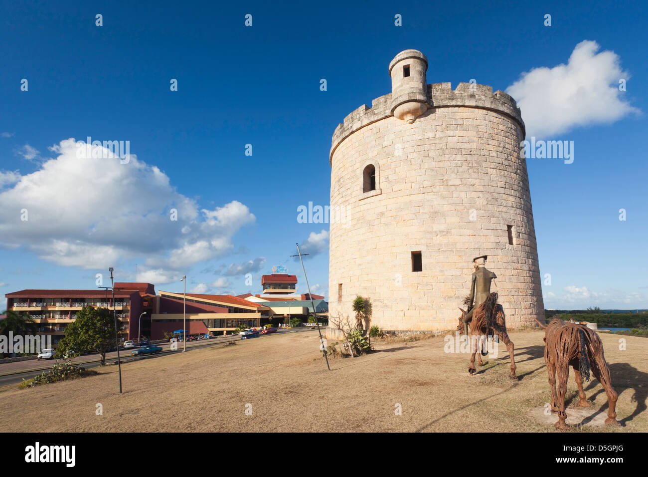 Cuba, province de Matanzas, Varadero, tour par le Restaurant Meson del Quixote Banque D'Images