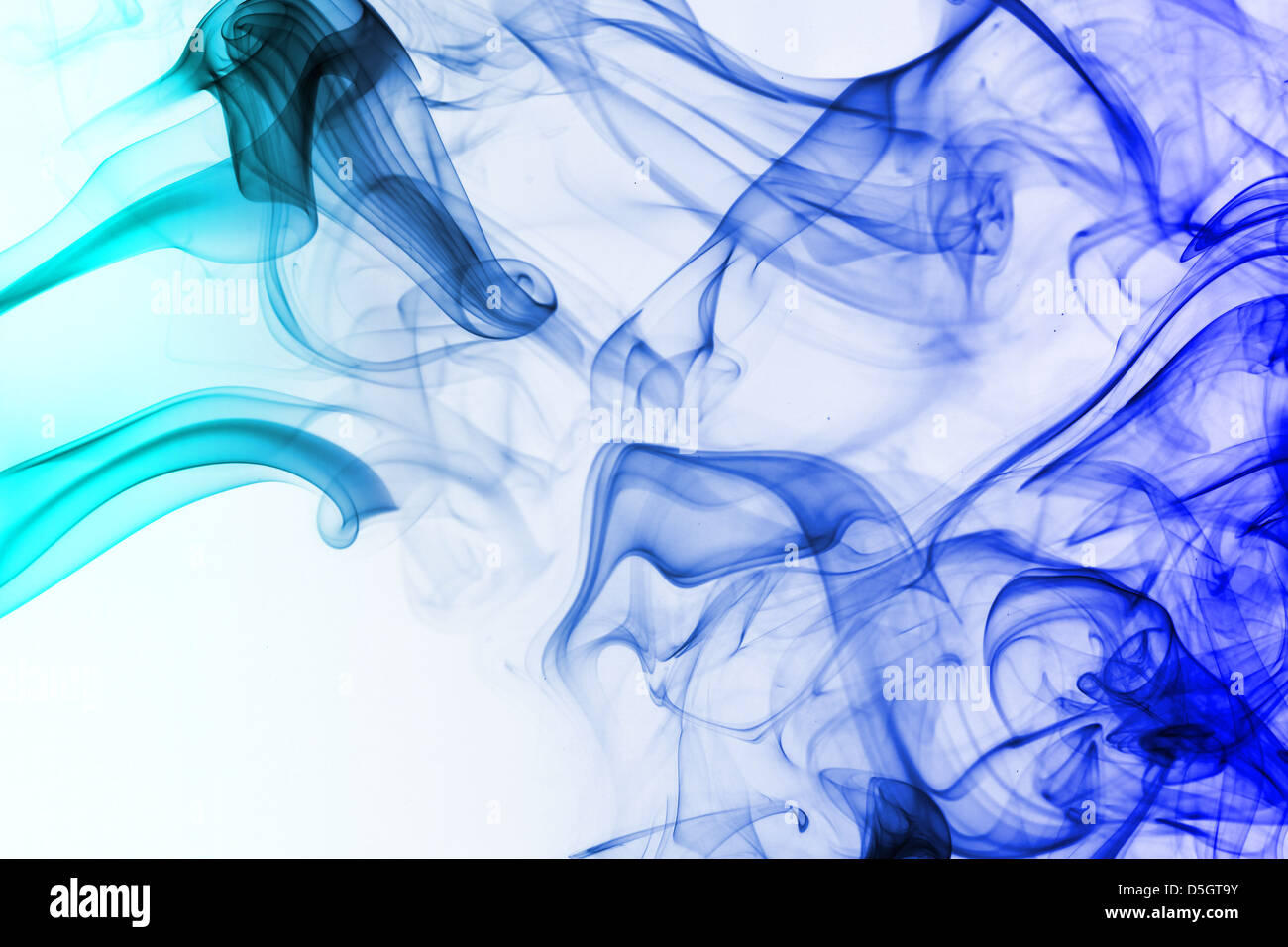 Origines de la fumée colorée Banque D'Images