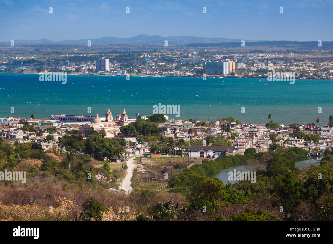 Cuba, province de Matanzas, Matanzas, ville sommaire et la baie de Matanzas Bay Banque D'Images