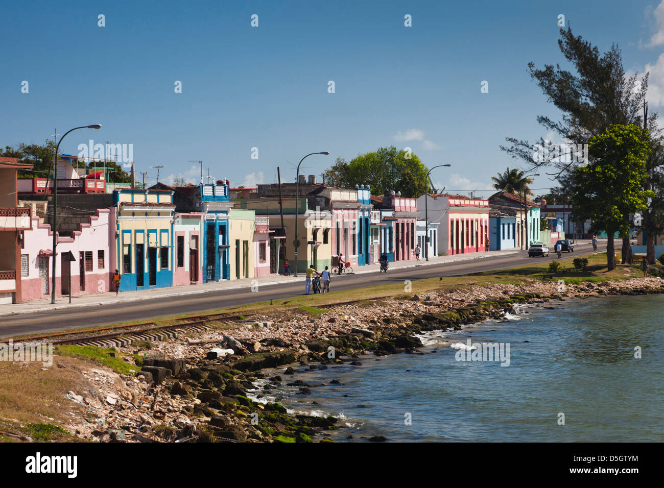 Cuba, province de Matanzas, Matanzas, ville waterfront, Bahia de Matanzas Bay Banque D'Images