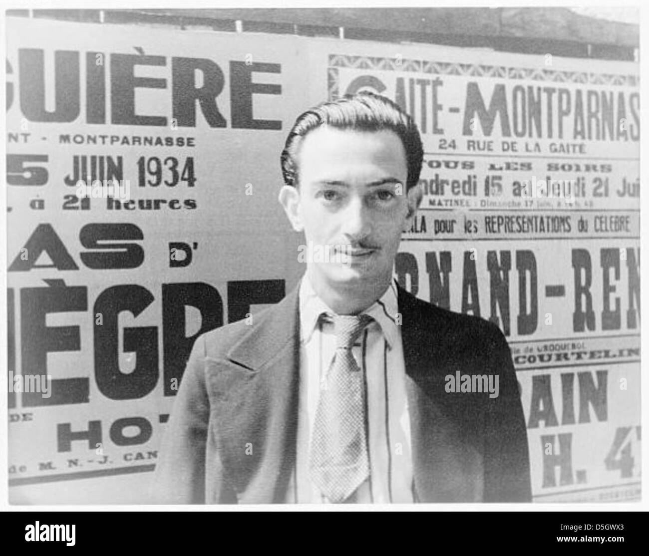 [Portrait de Salvador Dali, Paris] (LOC) Banque D'Images