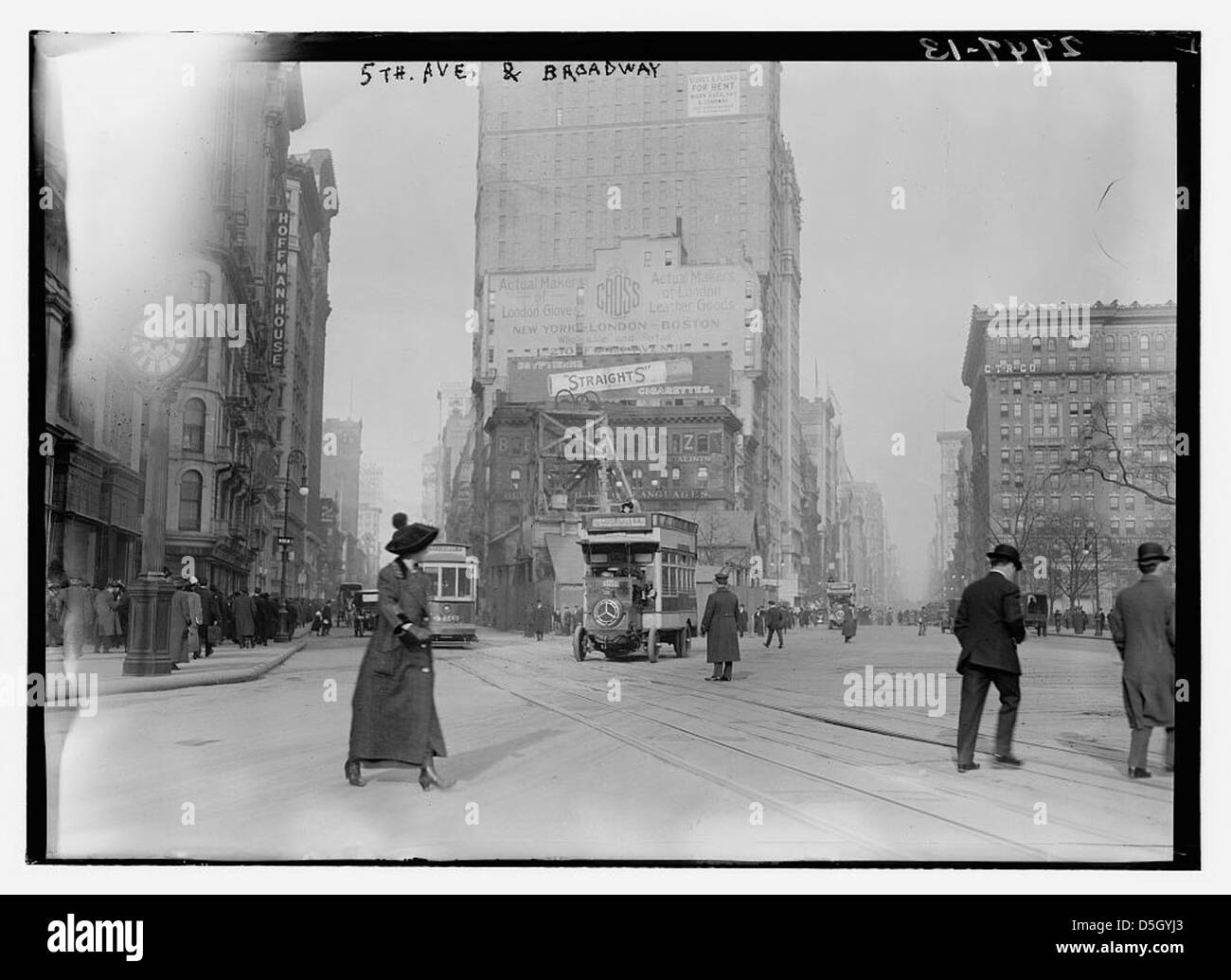 La 5e Avenue et Broadway (LOC) Banque D'Images