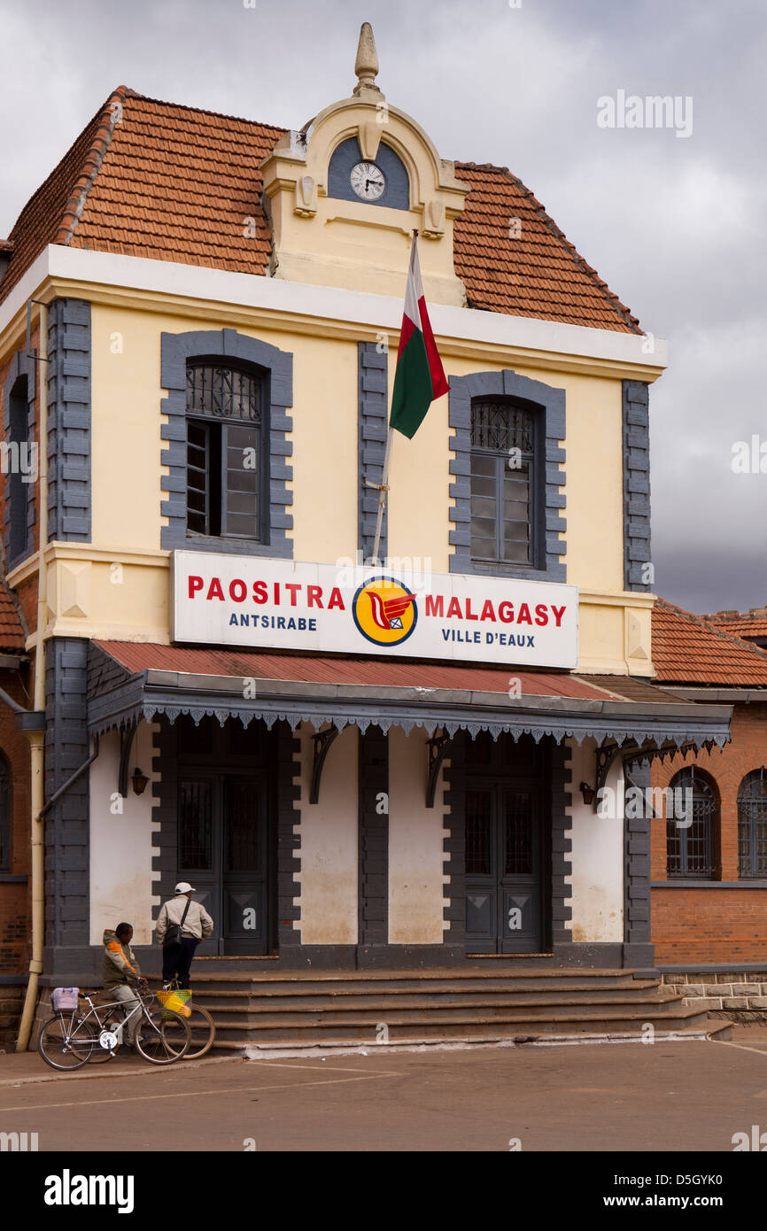 Madagascar, Antsirabe, Madagascar Paositra Post Office Banque D'Images