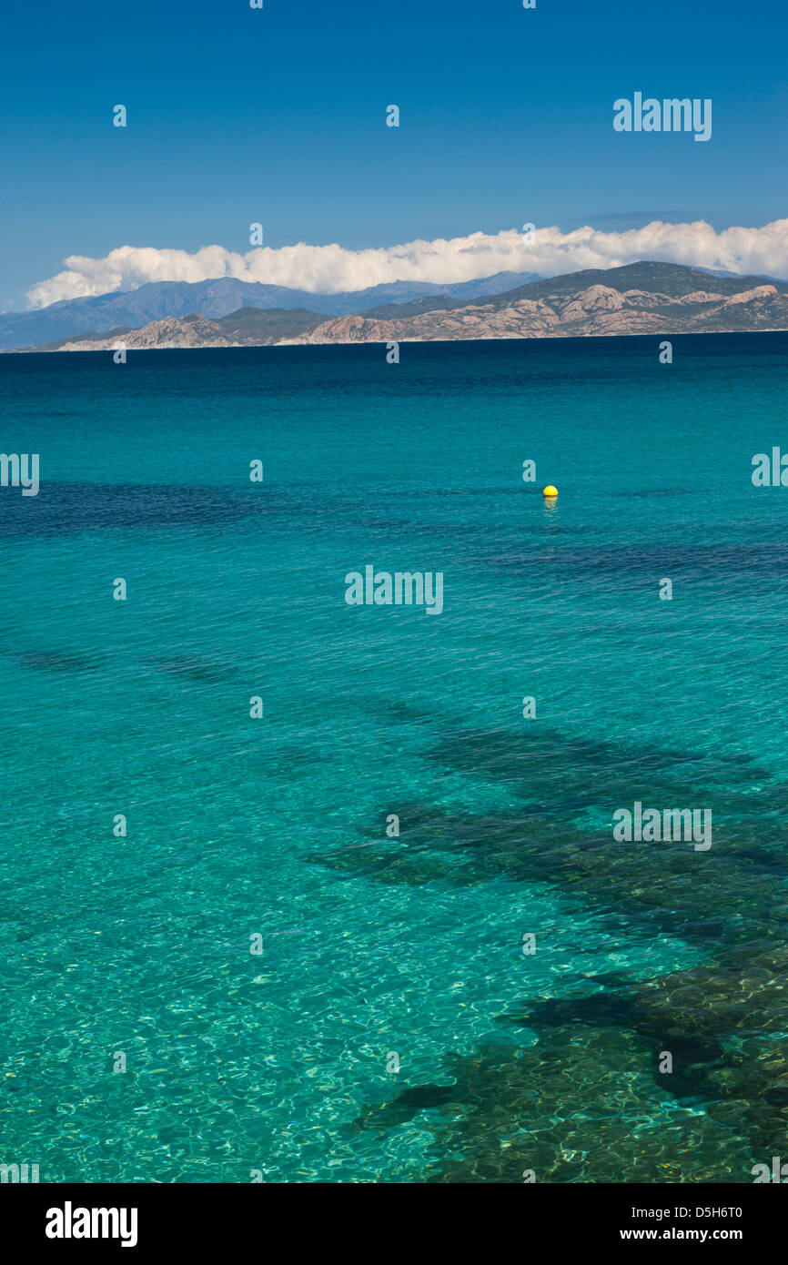 La France, la Corse, La Balagne, Ile Rousse, vue sur l'eau Banque D'Images