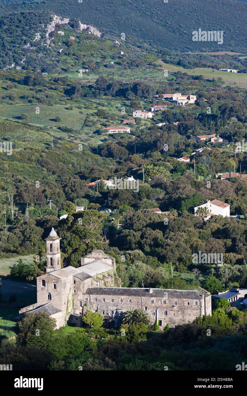 La France, la Corse, le Nebbio, Oletta, Monastère Ste-anne Banque D'Images