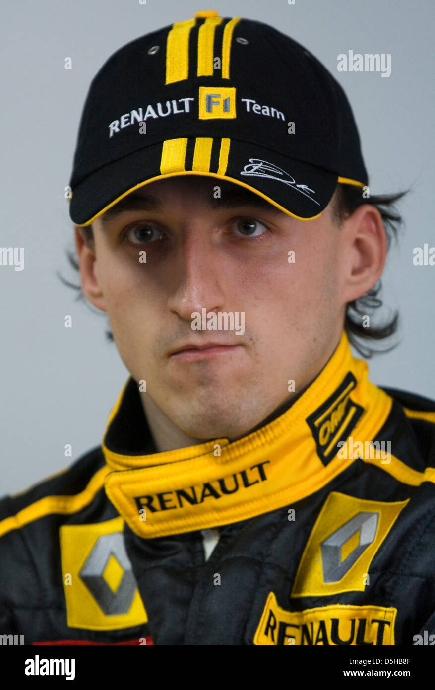 Pilote de Formule 1 Polonais Robert Kubica de Renault F1 en photo lors des tests de conduite à Valence, Espagne, le 31 janvier 2010. Photo : Jens Buettner Banque D'Images