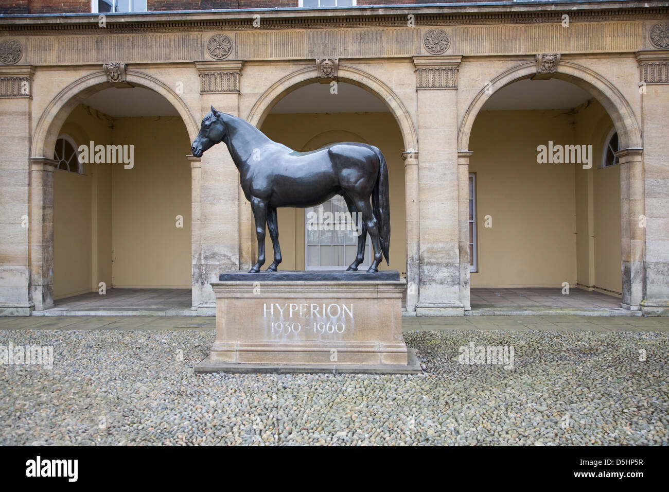 Statue de l'Hyperion au National Horseracing Museum, Newmarket, Suffolk, Angleterre Banque D'Images