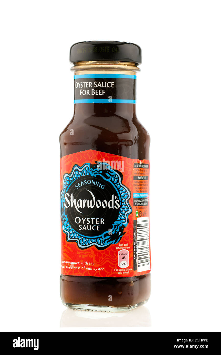 Bouteille de sauce aux huîtres Sharwoods pour le boeuf assaisonnement Banque D'Images