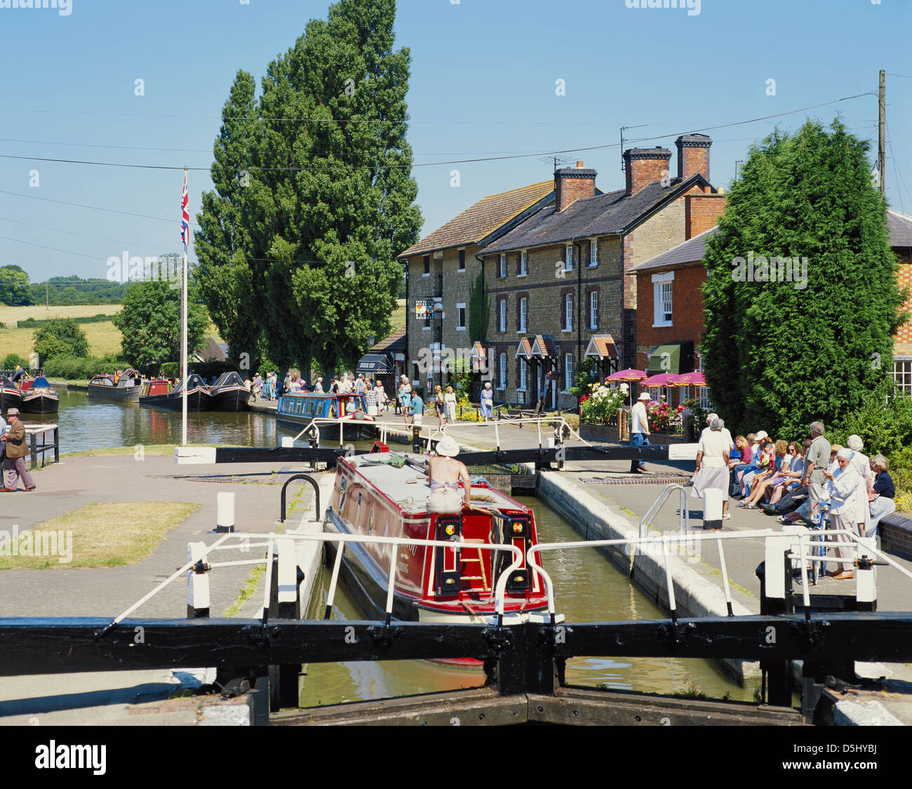Stoke Bruerne, Grand Union Canal, Northants, England, GB Banque D'Images
