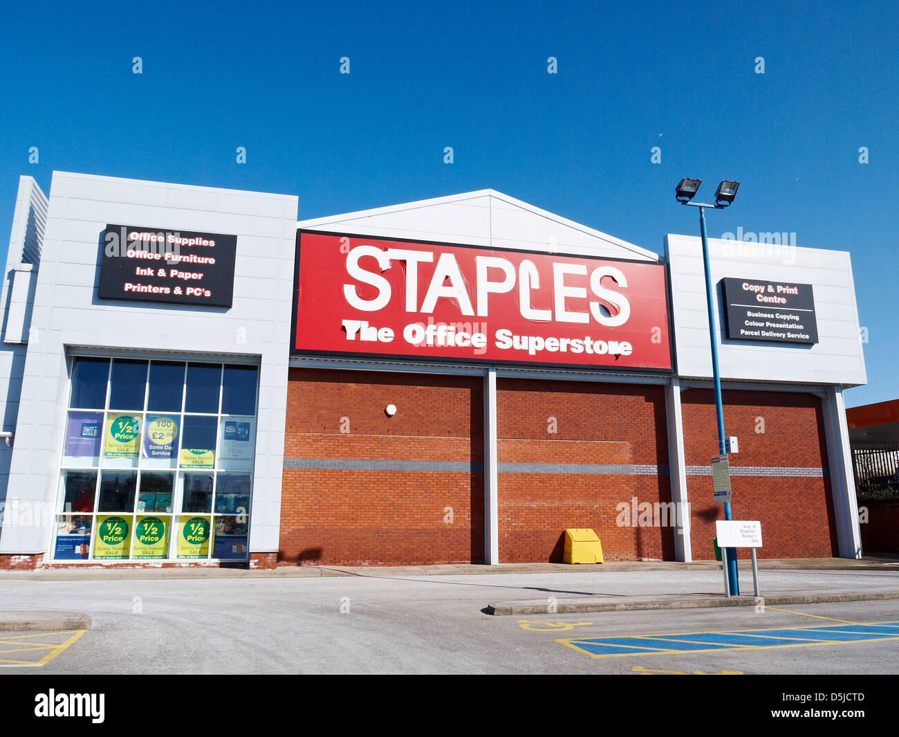 Magasin de bureau Staples, Royaume-Uni Banque D'Images