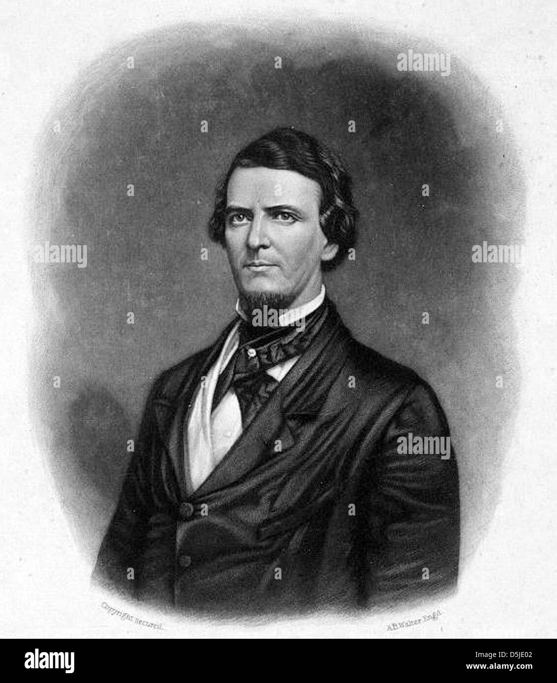 PRESTON BROOKS (1819-1857) Homme politique américain qui fut représentant démocratique de Caroline du Sud Banque D'Images