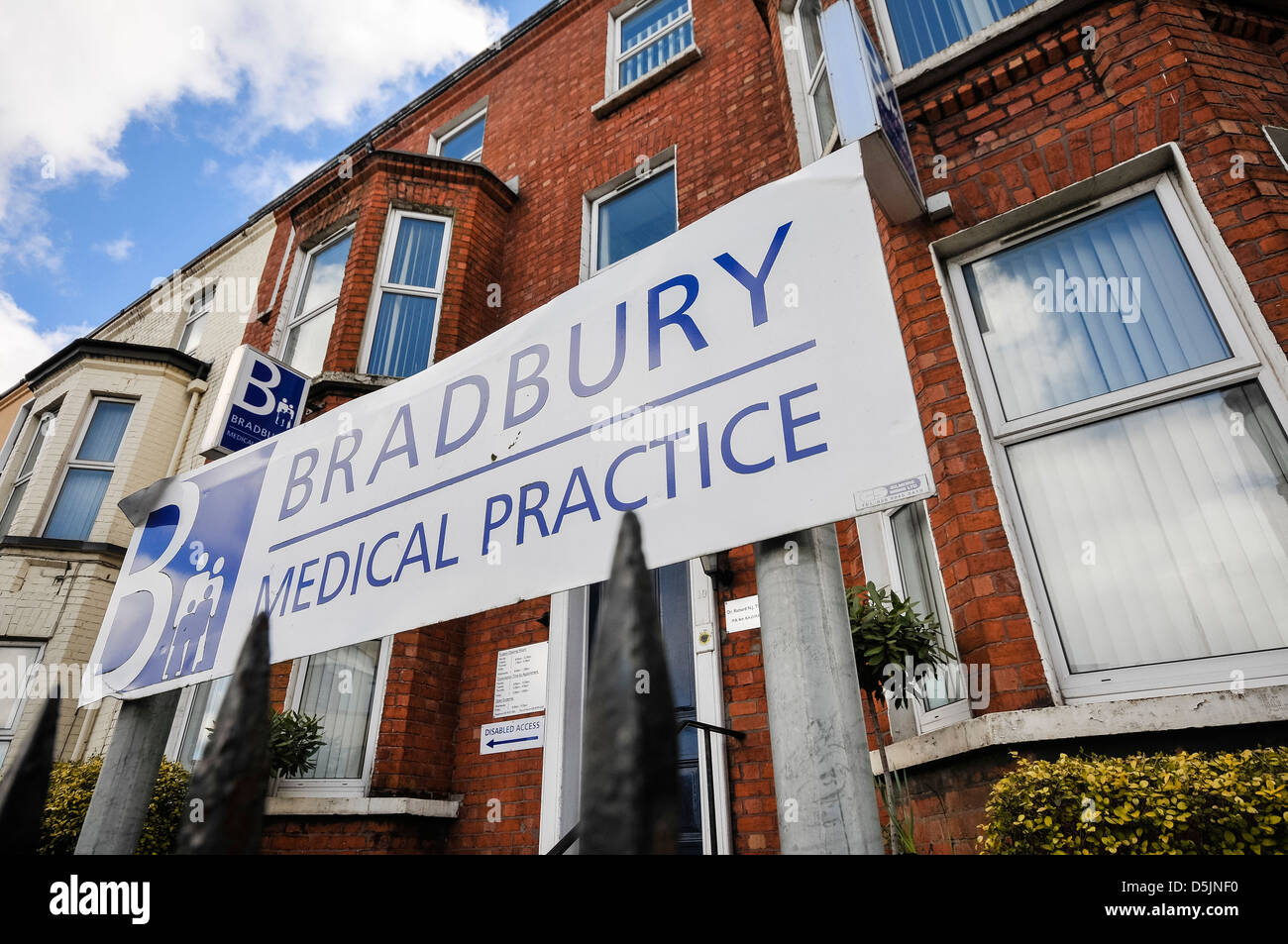 La pratique médicale Bradbury, Lisburn Road, Belfast Banque D'Images