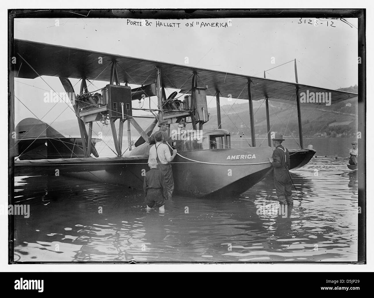 Porte & Hallett sur 'America' (LOC) Banque D'Images