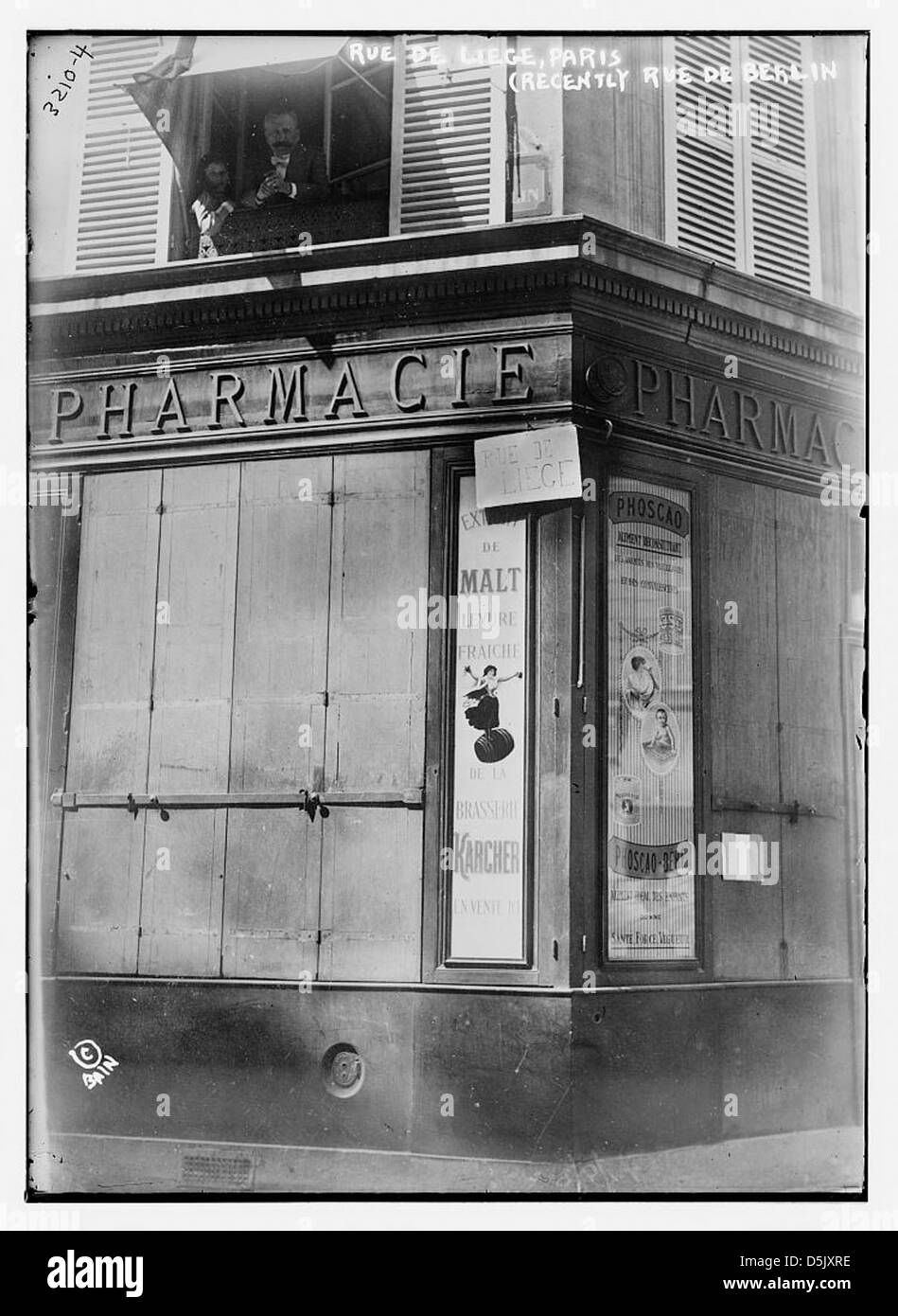 Rue de Liège, Paris (récemment Rue de Berlin) (LOC) Banque D'Images