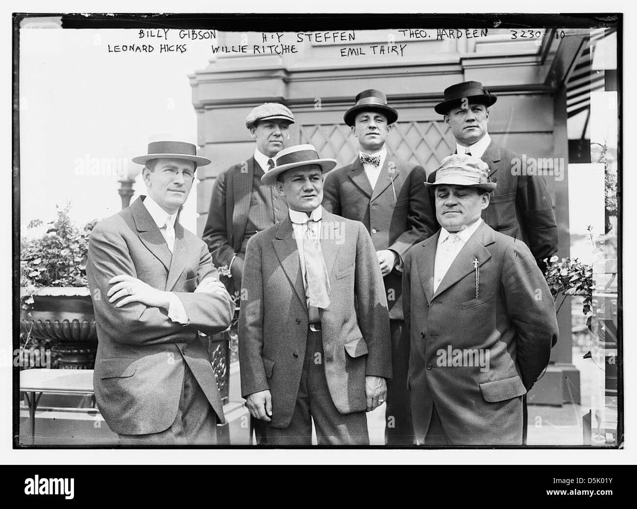 Billy Gibson, H.Y. Steffen, Theo. Hardeen, Leonard Hicks, Willie Ritchie, Emil Thiry (LOC) Banque D'Images