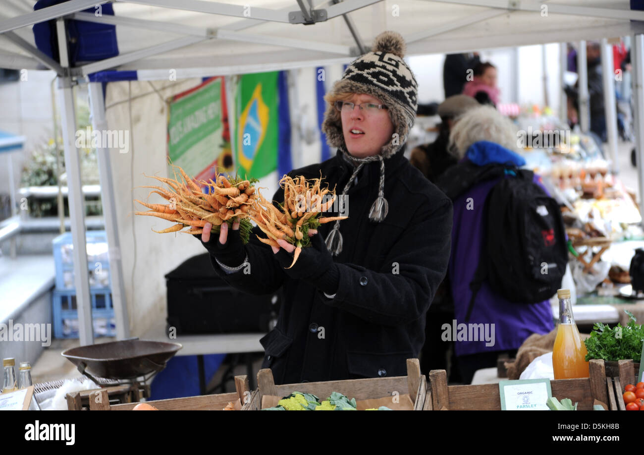 Churchill Square Farmers Market au cours de la Brighton and Hove festival des aliments et boissons Banque D'Images