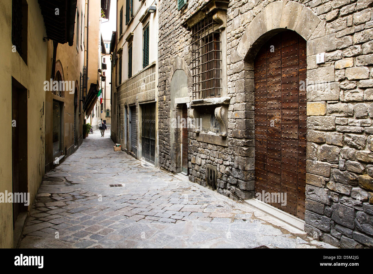 Alley dans le centre historique de Florence. Banque D'Images
