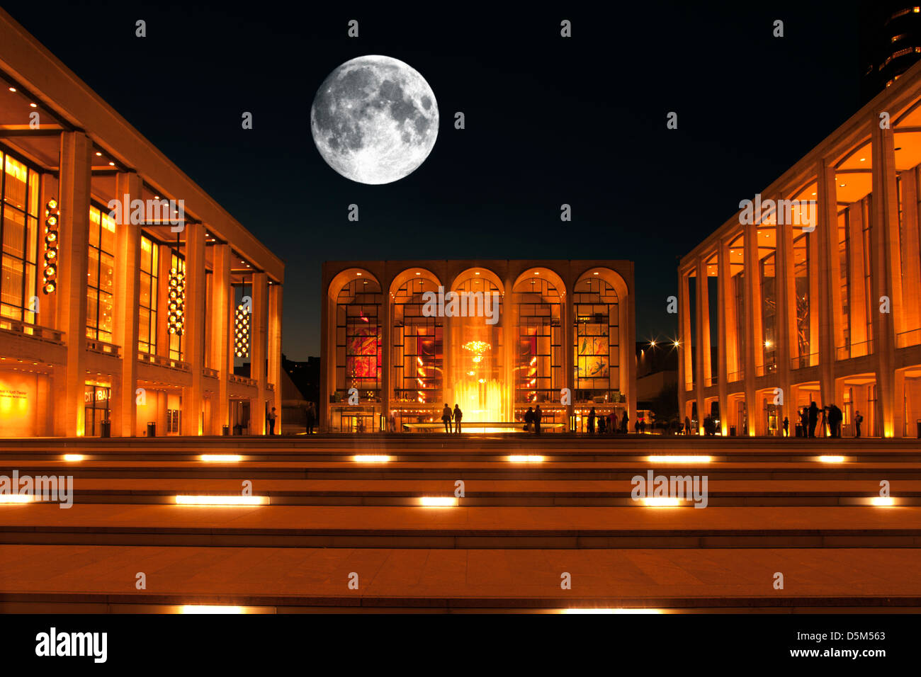 MUSIC HALL LINCOLN CENTER SALLES DE CONCERT MANHATTAN NEW YORK USA Banque D'Images