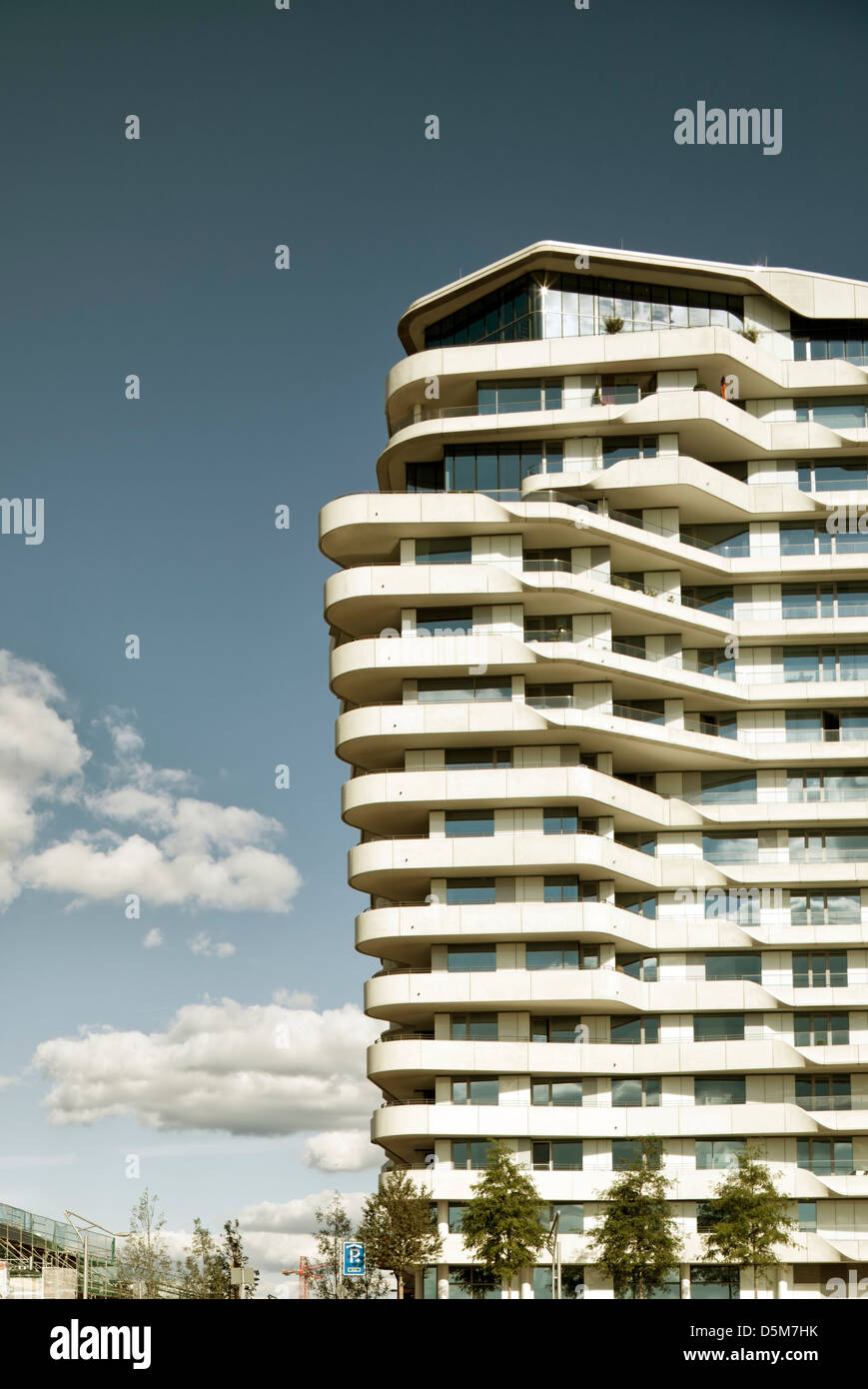 Marco Polo bâtiment tour à HafenCity Hamburg Banque D'Images