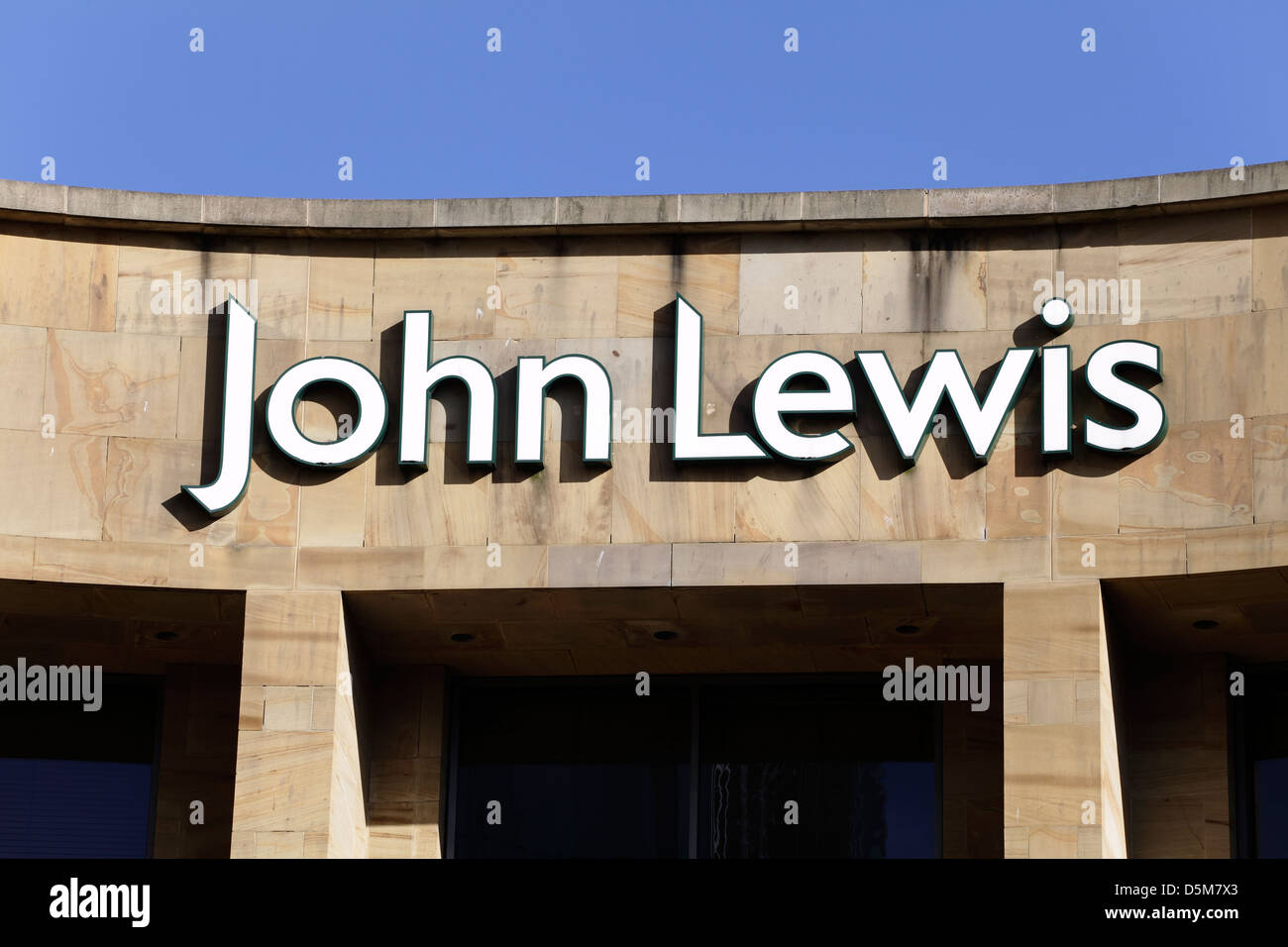 John Lewis signe sur le centre commercial Buchanan Galleries sur Buchanan Street, le centre-ville de Glasgow, Écosse, Royaume-Uni Banque D'Images