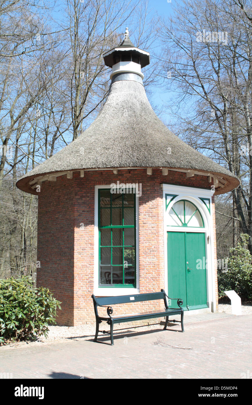 Parapluie jardin de Meppel dans Dutch Open Air Museum à Arnhem Banque D'Images