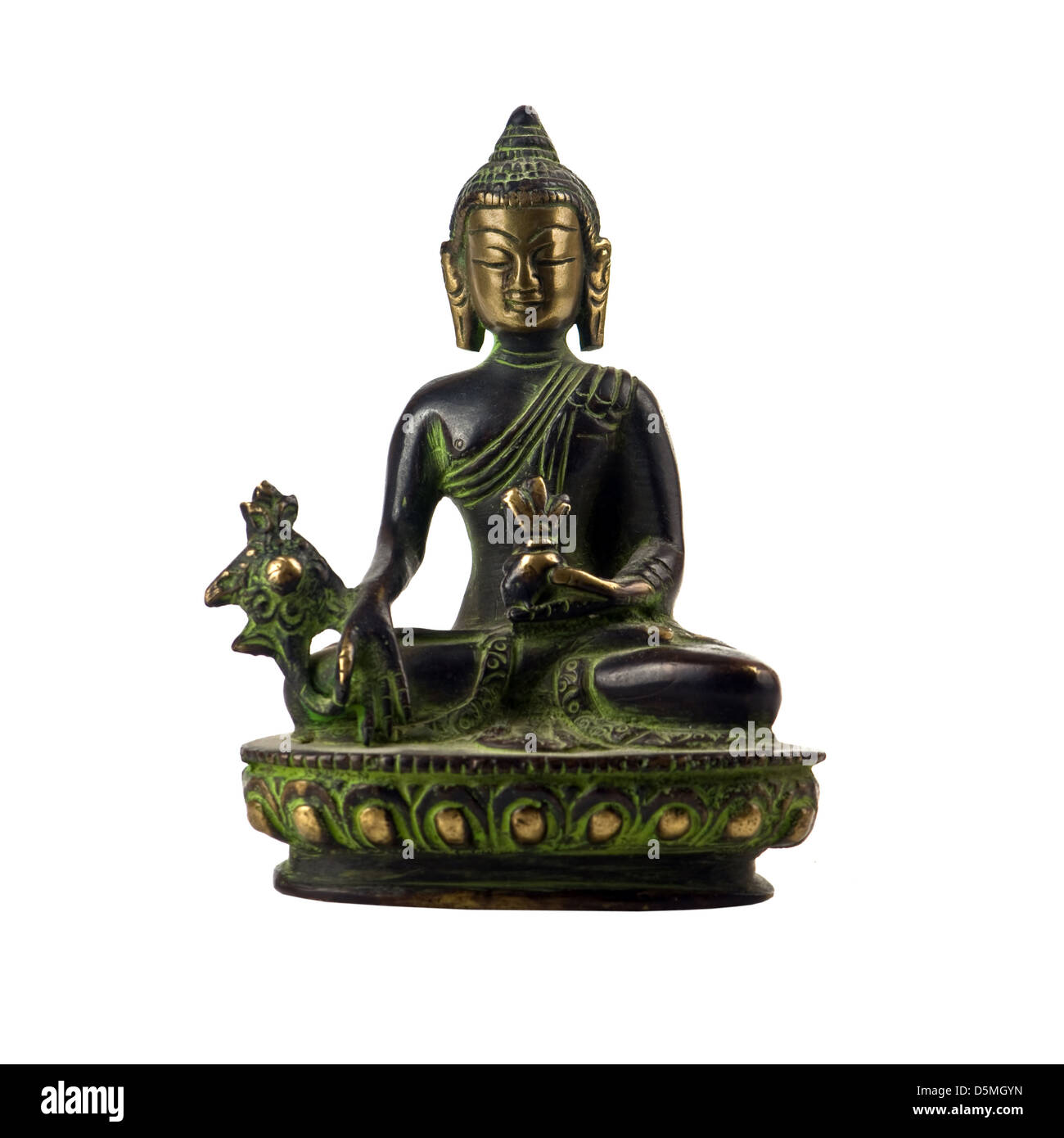 Statue de Bouddha isolated on white Banque D'Images