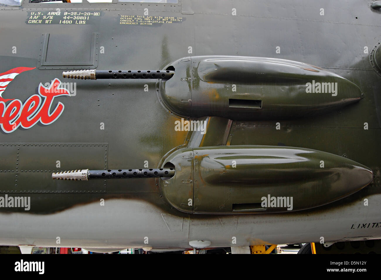 North American B-25 Mitchell de l'aéroport de Camarillo, Californie Banque D'Images