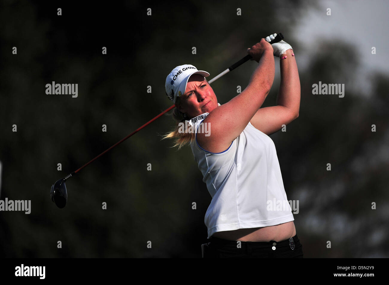 04 avril, 2013 : Brittany Lincicome pendant le premier tour de l'Championnat Nabisco Kraft à Mission Hills Country Club de Rancho Mirage, en Californie, John Green/CSM Banque D'Images