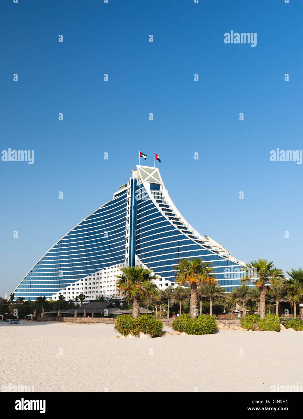 Jumeirah Beach hotel de luxe à Dubaï Émirats Arabes Unis Banque D'Images