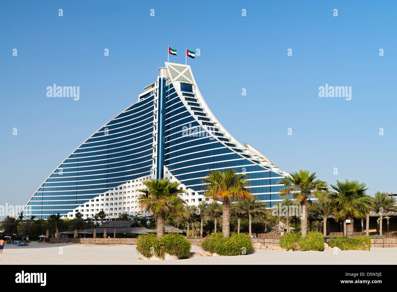 Jumeirah Beach hotel de luxe à Dubaï Émirats Arabes Unis Banque D'Images