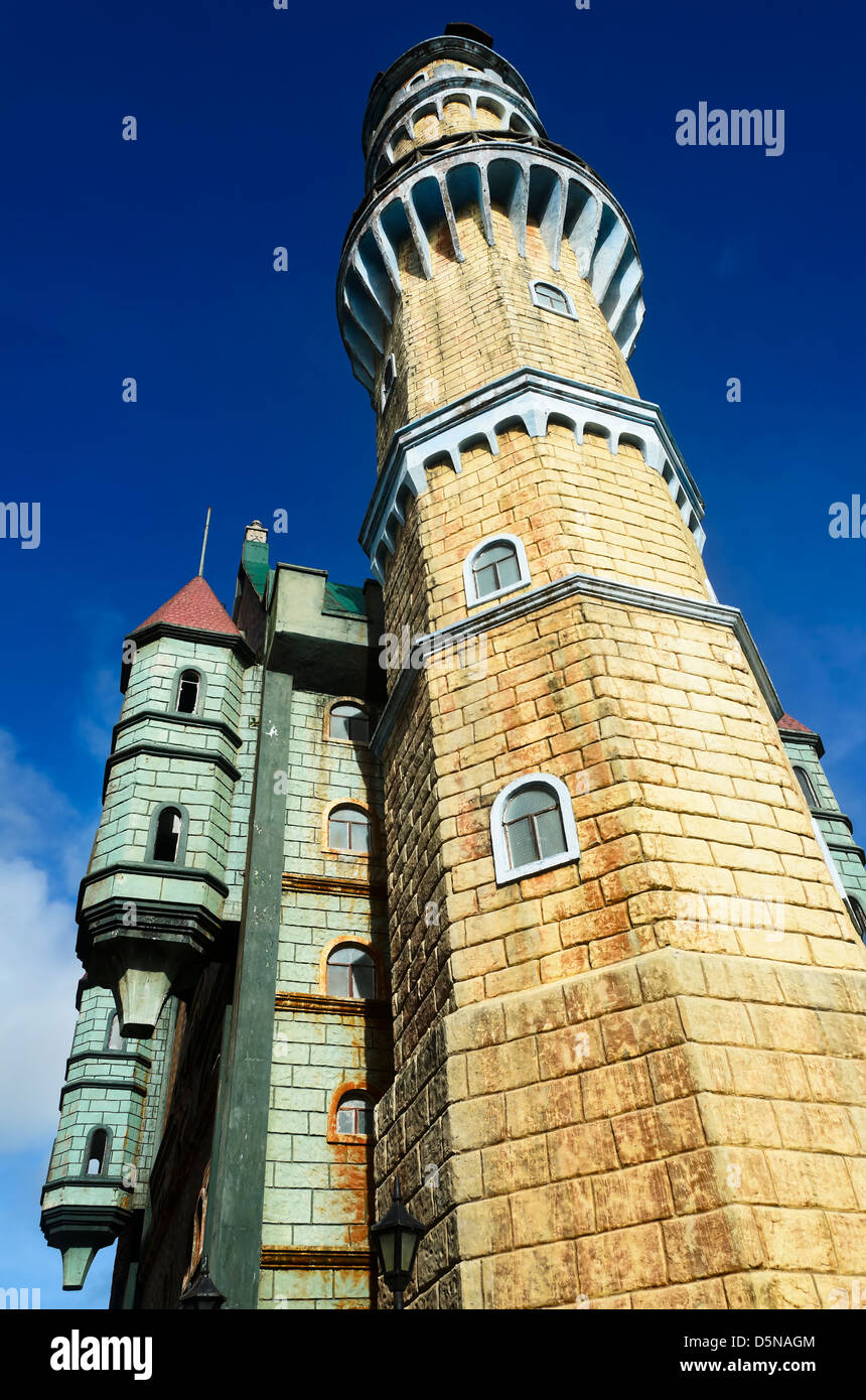 Fantasy World château situé à Batangas, Philippines Banque D'Images