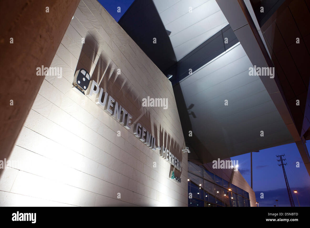 Vitesse élevée de Puente Genil railway station Banque D'Images