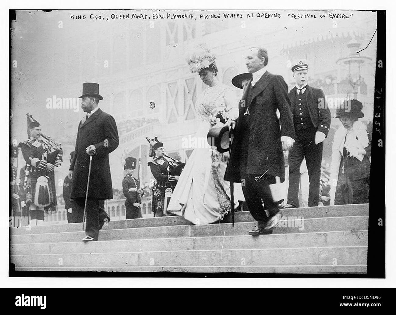 Le roi George V, la reine Mary, comte de Plymouth, Prince de Galles au Festival 'ouverture de l'Empire" (LOC) Banque D'Images