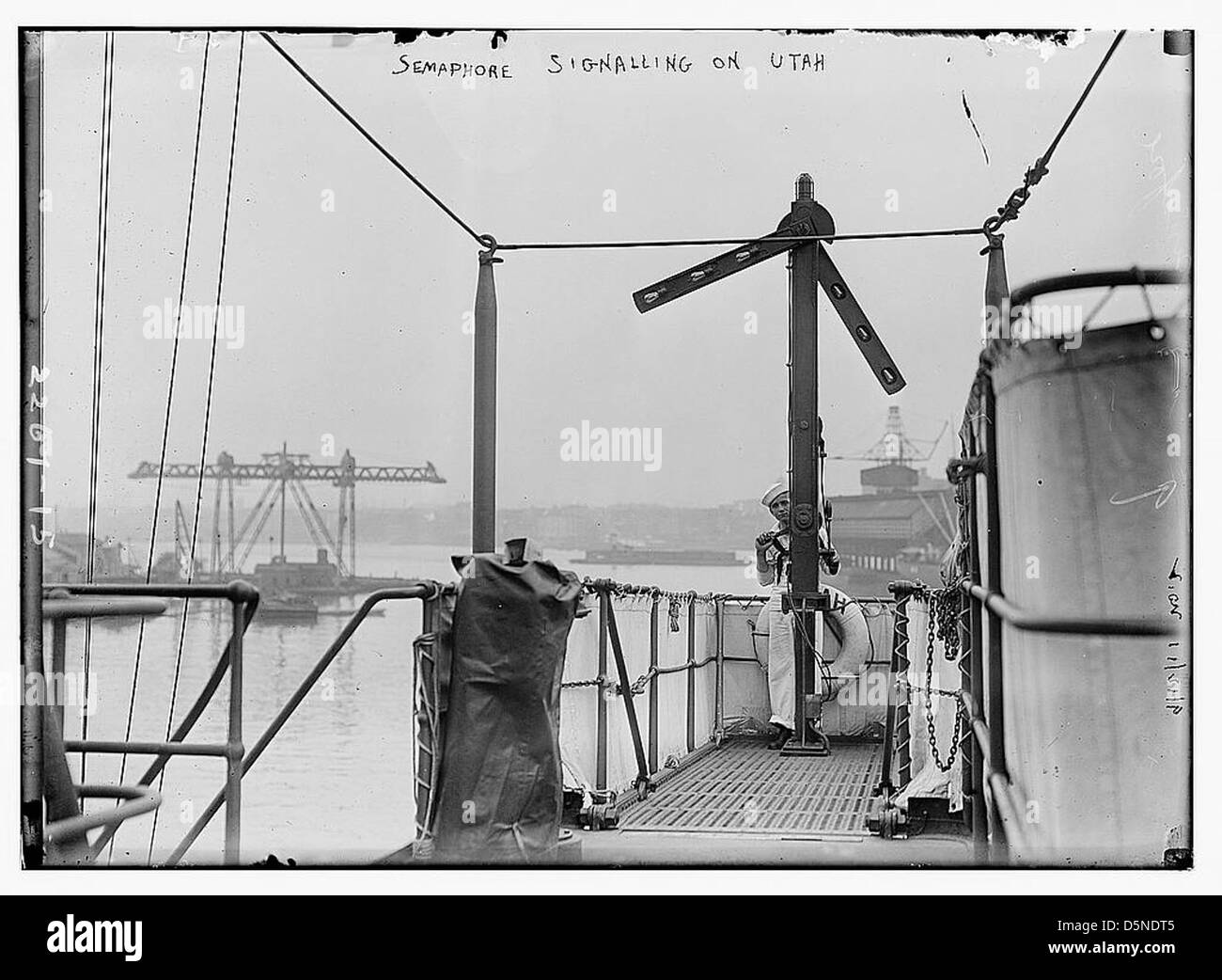 Signalisation sémaphore sur Utah (LOC) Banque D'Images