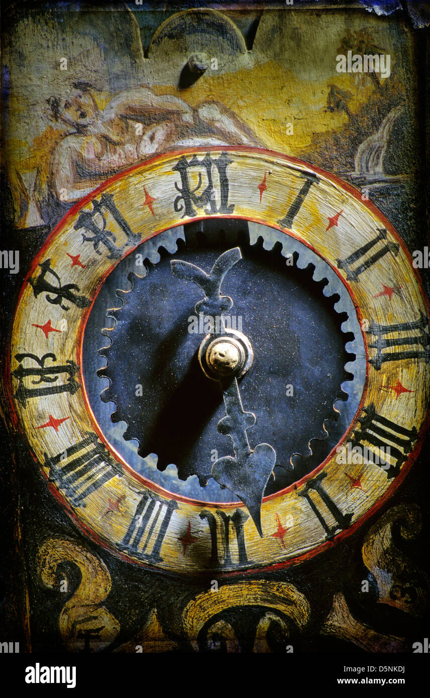 Vieille horloge ancienne Banque D'Images
