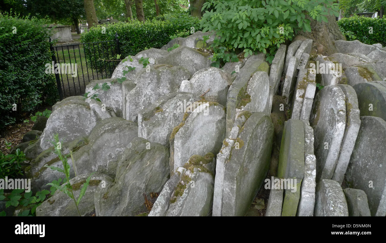 L'arbre rustique dans le parc de St Pancras Old Church, Londres, Royaume-Uni. Banque D'Images