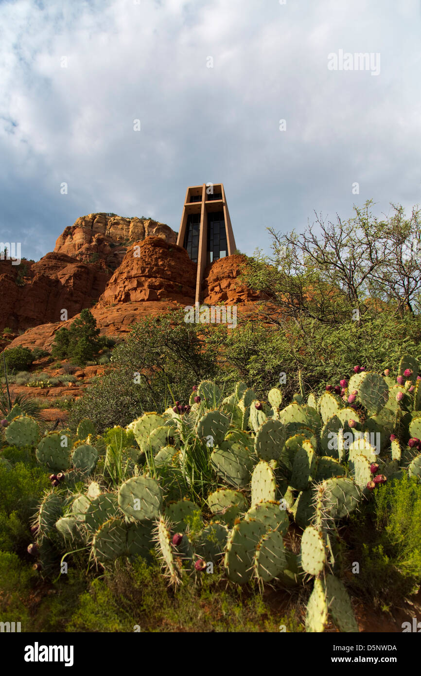 Chapelle de la Sainte Croix à Sedona (extérieur) Banque D'Images