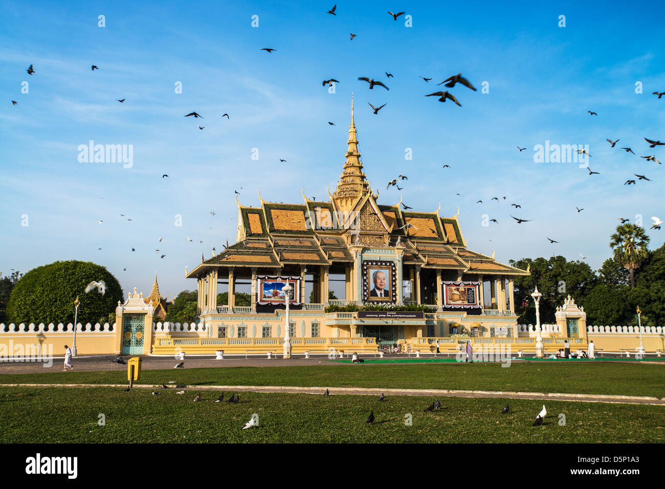 Chan Chhaya Pavilion, du Palais Royal, Phnom Penh, Cambodge Banque D'Images