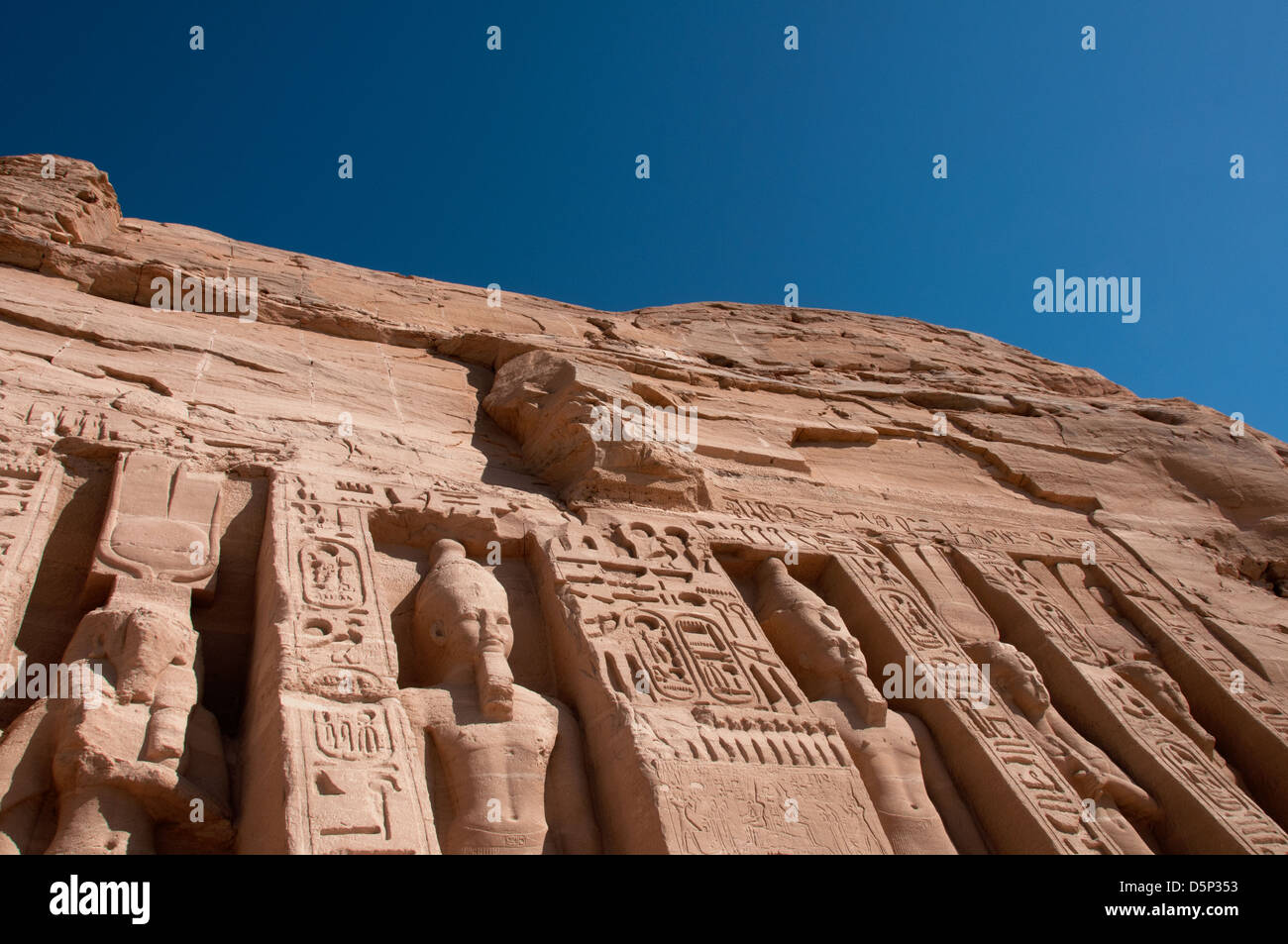 Temples d'Abou Simbel, Nubia, le sud de l'Egypte, site du patrimoine mondial de l'Unesco Banque D'Images